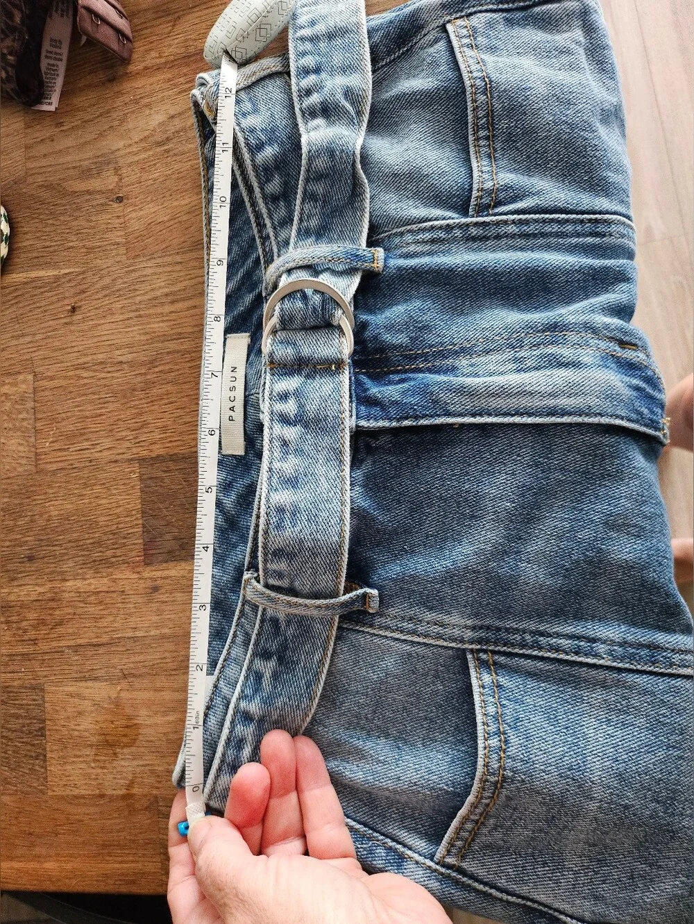 PacSun High-Waist Blue Women’s Jeans with Belt